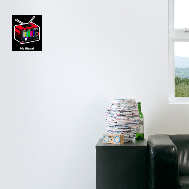 No Signal Retro TV by Stylecombinator